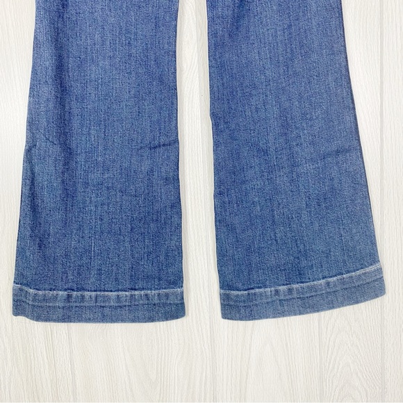 J. Crew | High Rise Wide Leg Trouser Jean In Tahoe Wash Size 27 - Picture 6 of 11